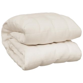 vidaXL Manta Con Peso Tela Color Crema Claro 235x290 Cm 15 Kg Vidaxl