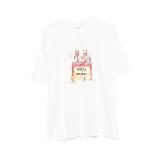 Dr&ocirc;le de Monsieur T-Shirts, male, White, Size: M K-Ts307 T-shirt