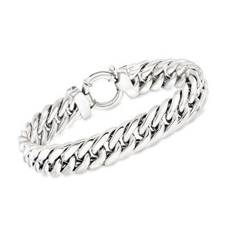 Ross-Simons Sterling Silver Cuban Style Link Bracelet