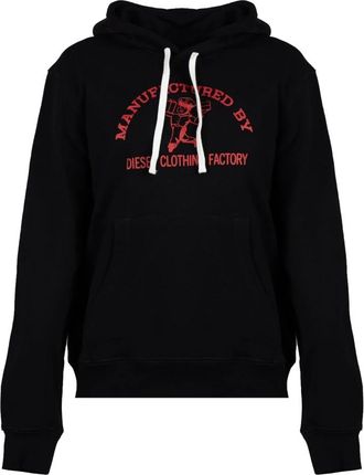 Diesel Felpa con cappuccio stampata - - Sweatshirts & Hoodies - Uomo - Nero - L