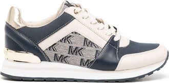 Michael Kors Billie monogram-print sneakers - women - Rubber/Fabric/Fabric - 8.5 - Neutrals