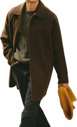 Alex Mill Jacob Wool Coat In Espresso