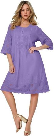 Roaman's Cotton Lace Dress in Vintage Lavender at Nordstrom, Size 16
