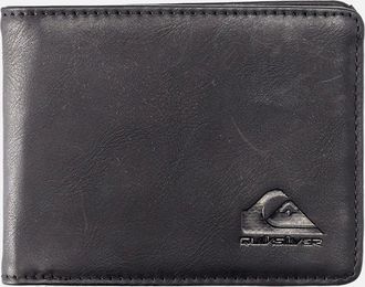 Quiksilver Mens Quiksilver Mens Slim Rays Bi-Fold Faux Leather Wallet Purse - M - Black - Size: L
