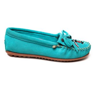 Minnetonka Womens Thunderbird Animikii Moccasin In Turquoise