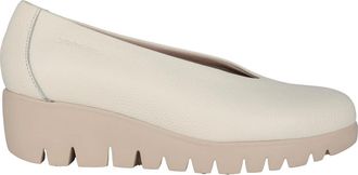 Wonders Fly Wedge Loafer Pump - Dames - Sleehakken - Wit - 40 EU - Leer - Schoenen