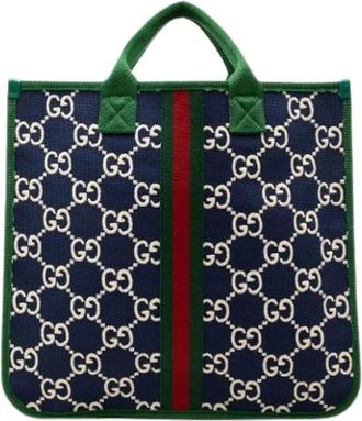 Gucci Pre-owned Nylon Tote - Dames - Vintage Shopper - Veelkleurig - ONE Size - Nylon - Vintage