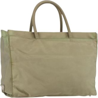 Prada Pre-owned Vintage Nylon Tote Bag - Dames - Vintage Shopper - Groen - ONE Size - Nylon - Vintage