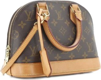 Louis Vuitton Alma handtas BB crossbodytas met monogram canvas - Bruin