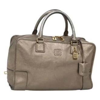 Loewe Tweedehands leren handtassen - Dames - Vintage Handtas - Geel - ONE Size - Leer - Vintage