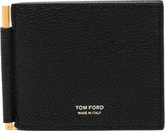 Tom Ford Soft Grain Leather T Line Money Clip Wallet
