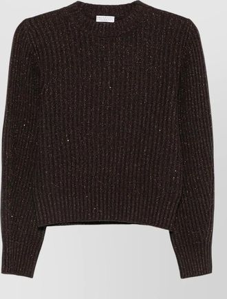 Brunello Cucinelli cashmere virgin wool ribbed sweater
