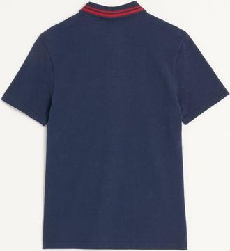 Valentino Polo In Piquet Di Cotone Con Ricamo Vg Uomo BLU XXL