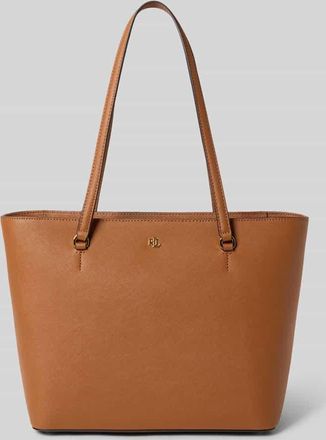 Lauren Ralph Lauren Shopper aus echtem Rindsleder Modell KARLY in Cognac, Gr&ouml;&szlig;e 1