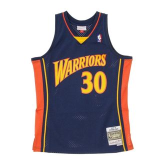 Mitchell & Ness Sportswear, male, Blue, Size: XL Stephen Curry Swingman Basketball Tank Top