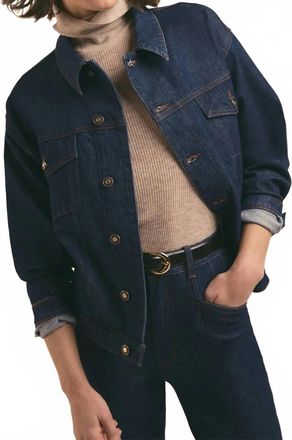 Favorite Daughter Otto Bf Jacket In Pepper Wash