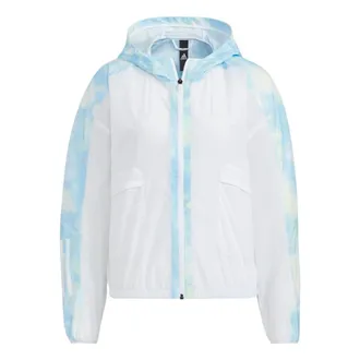 adidas (WMNS) adidas Met Aop Windbreaker Asia Sizing Blue HI6828