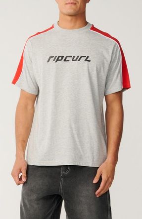Rip Curl Archive Up Top Graphic Cotton T-Shirt in Grey Marle at Nordstrom, Size Xx-Large