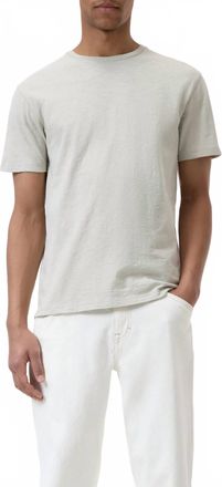 Closed Organic Cotton Classic Slub Short Sleeve T-Shirt In Cloud Grey