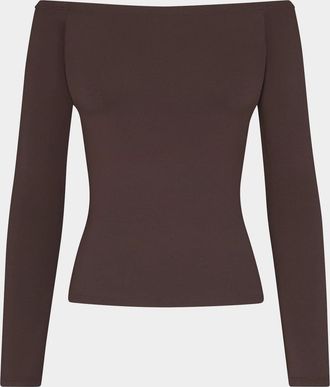 SKIMS Smooth Layers Off-Shoulder Top