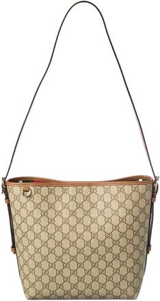 Gucci Gs Small Supreme Canvas & Leather Tote