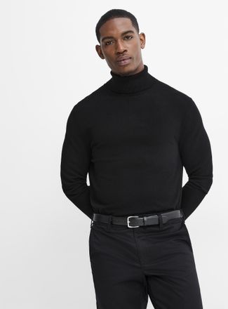 Le 31 Mens Silky knit Turtleneck Sweater