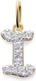 Monica Vinader Lab Grown Diamond Initial Pendant Charm in 14K Gold I at Nordstrom