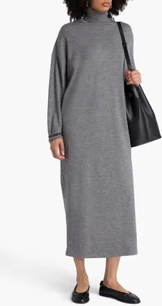 Brunello Cucinelli Medium Grey Wool Dress, Size Small