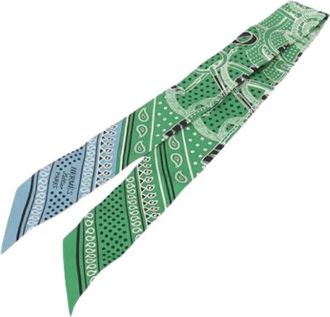 Herm&egrave;s Pre-owned Scarves, female, Multicolor, Size: ONE SIZE Pre-owned Silk Scarf