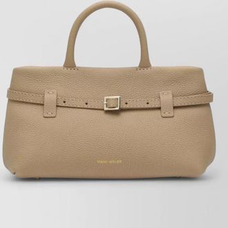Manu Atelier structured tote bag top handle buckle