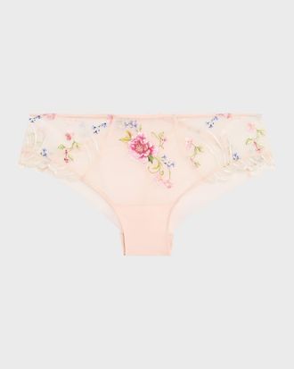 Lise Charmel Libertine en Fleurs Embroidered Tulle Boyshorts