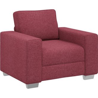 vidaXL Vidaxl - Sof&aacute; Con Coj&iacute;n Rojo Vino Tinto 100 X 77 X 82 Cm Tela
