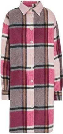 8 by YOOX TARTAN CHEMISIER MIDI DRESS