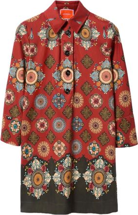 La DoubleJ Abito corto con stampa geometrica - Rosso