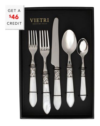 Vietri Vietri Aladdin Antique 20Pc Flatware Set With $66 Credit