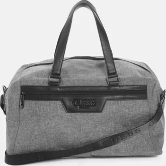 Guess Faux-Leather Trim Duffle Bag