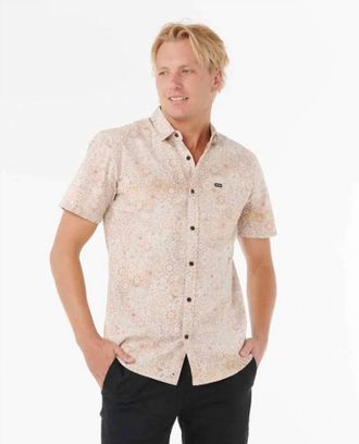 Rip Curl Mens Spirograph Short Sleeve Shirt In Terracotta