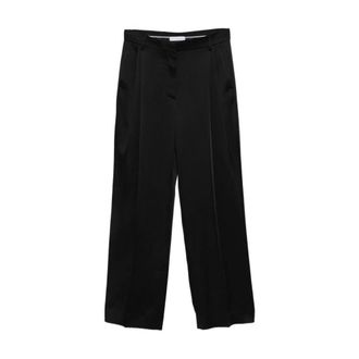Stella McCartney Dames, Broeken, Zwart, Maat: XS Satijn