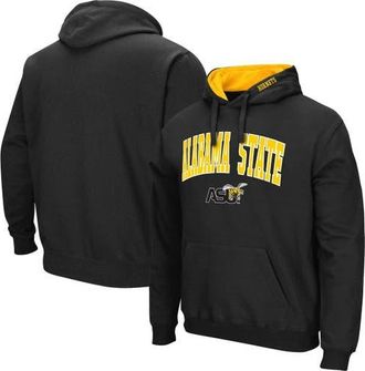 Colosseum Mens Colosseum Black Alabama State Hornets Arch & Logo 3.0 Pullover Hoodie at Nordstrom, Size Small