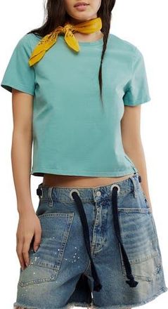 Free People Everyday Cotton T-Shirt in Mineral Blue at Nordstrom Rack, Size X-Large