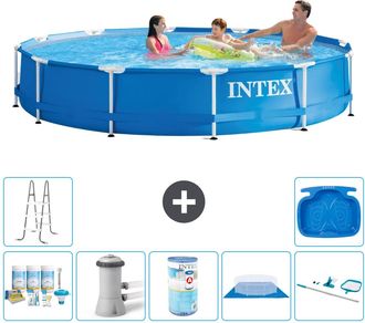 Intex Piscina Con Estructura Redonda - 366x76 Cm - 7-piezas S31578