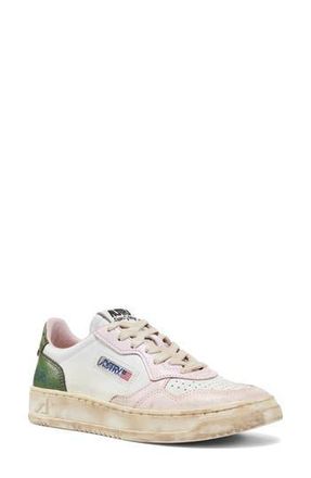 Autry Retro Low Sneaker in White/Lilac/Cypress at Nordstrom Rack, Size 10Us / 40Eu