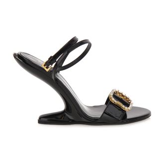 N&deg;21 Ghost Heel Sandal - female - N21 - High Heel Sandals - Black - 7 UK - Shoes