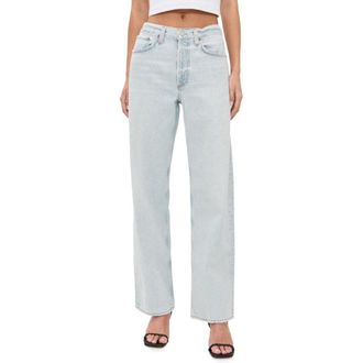 A Gold E Womens Arc Loose Wide Leg 32 Jeans, Tangent