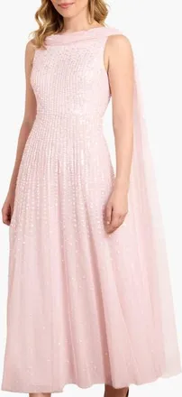 Needle & Thread Moonlight Sequin Ankle Gown in Shell at Nordstrom, Size 16