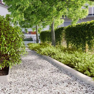 Berkfield Home Lawn Edgings 10 pcs 15x103 cm Stainless Steel in Silver