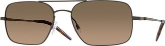 Oliver Peoples OV1373S Victory II Polarized 5289GN Mens Sunglasses Grey Size 55