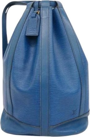 Louis Vuitton Pre-owned Backpacks, female, Blue, Size: ONE SIZE Pre-owned Vintage Toledo Blue Shoulder Bag