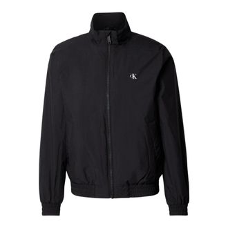 Calvin Klein Jeans Bomber Jackets, male, Black, Size: XL LS Padded Harrington