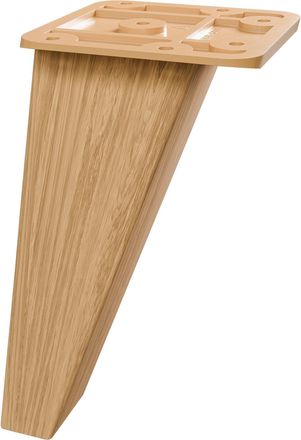 Xora FU&szlig;SET, Eichefarben, Metall, Holzwerkstoff, 4-teilig, 1.5x10x1.5 cm, Made in Germany, Badezimmer, Badm&ouml;bel, Unterschr&auml;nke